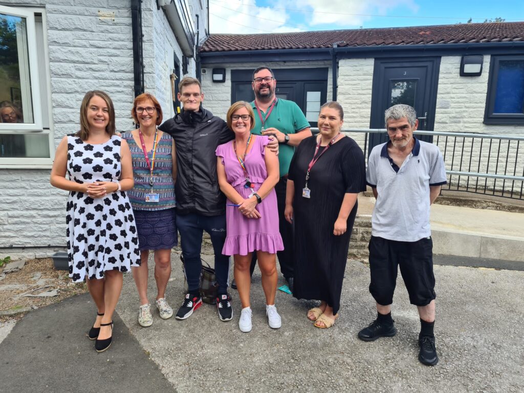 Stephanie Peacock MP visiting Queens House to celebrate their first anniversary