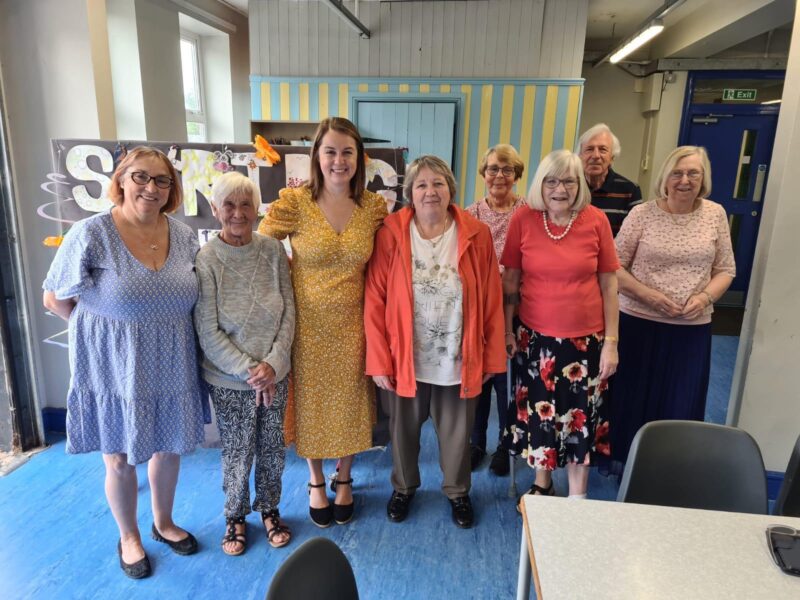 Stephanie Peacock MP visiting Grimethorpe Cost of Living Group 