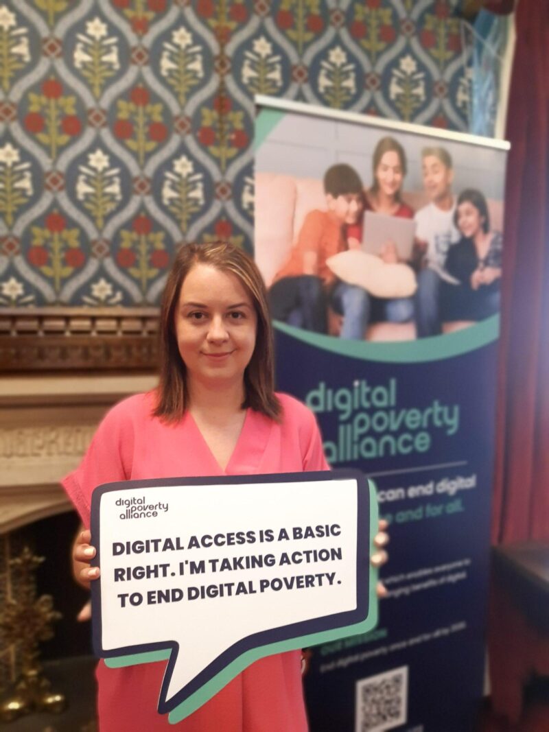 Stephanie Peacock MP meeting with the Digital Poverty Alliance