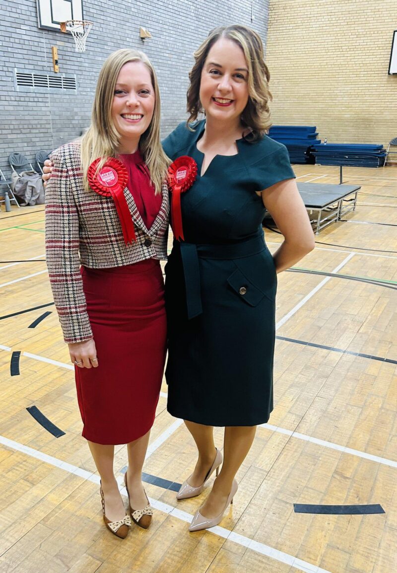 Stephanie Peacock MP and Sarah Edwards MP on By-Election Night