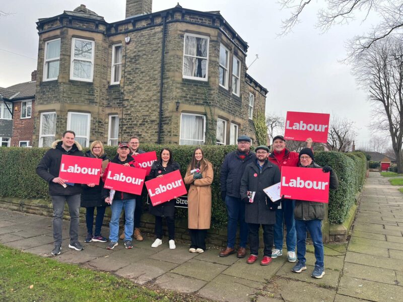 Stephanie Peacock MP campaigning in Ossett and Denby Dale for Labour candidate, Jade Botterill