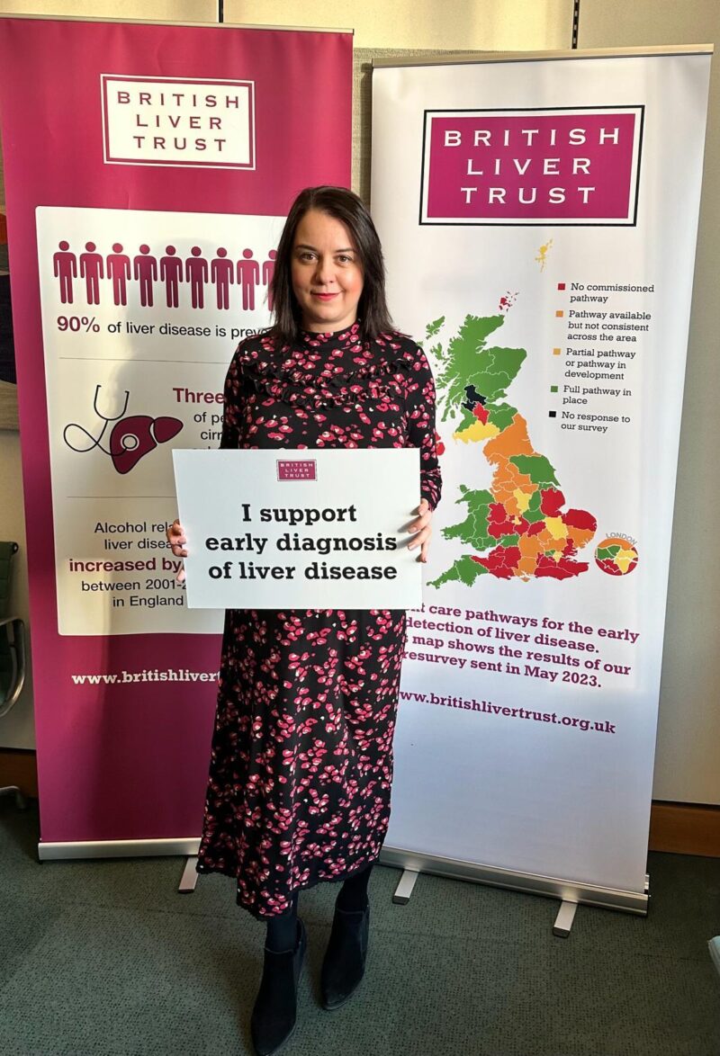Stephanie Peacock MP supporting the British Liver Trust