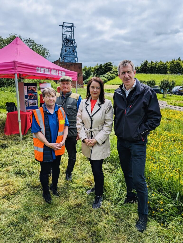 Stephanie Peacock and Dan Jarvis at Wombwell Main Open Day