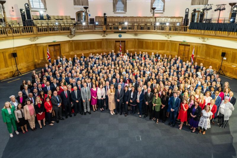 Image of the newly elected Labour MPs after the 2024 General Election 