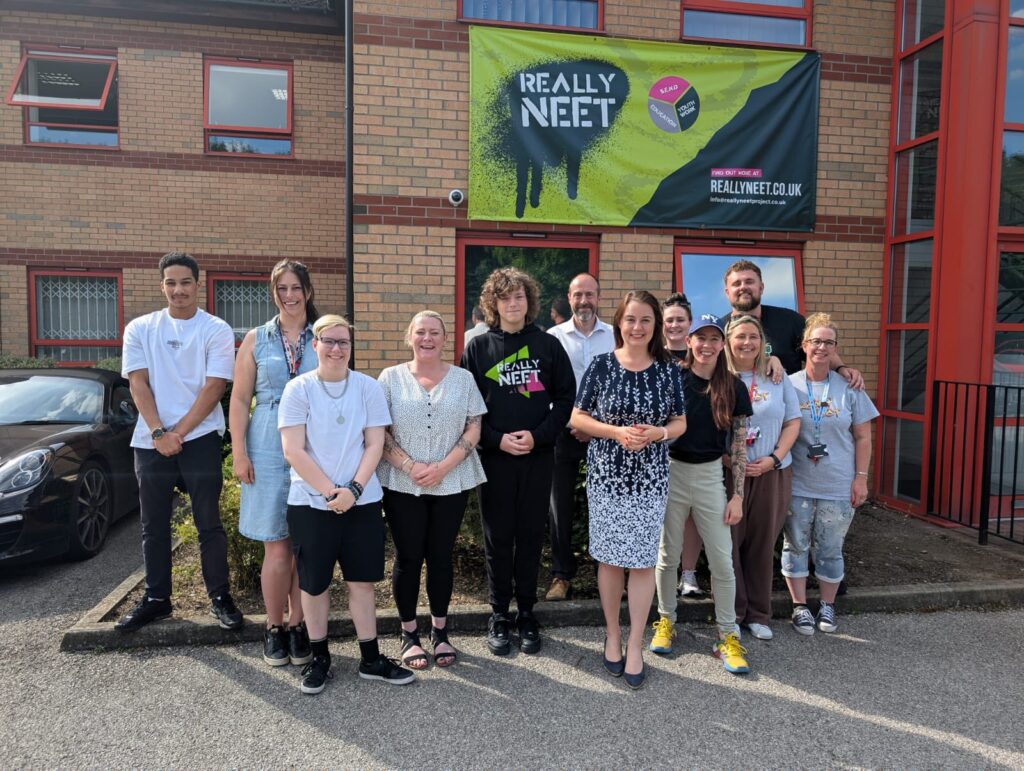 Stephanie Peacock MP visiting Really NEET in Barnsley