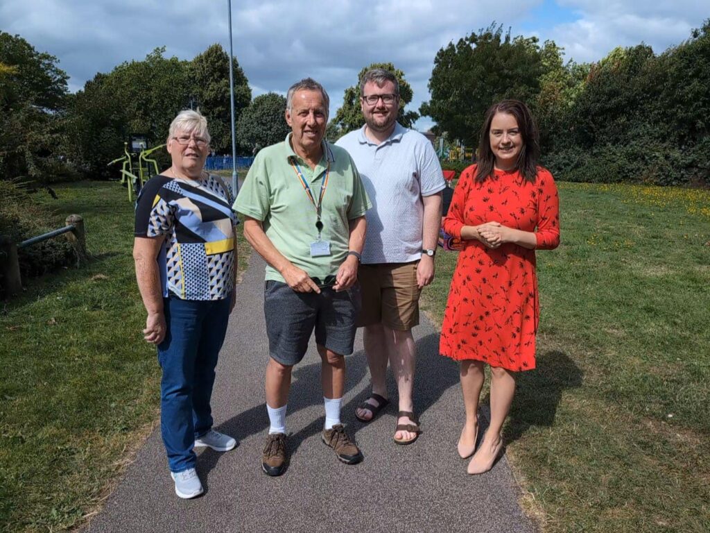 Stephanie Peacock MP attending Summer Fun at Wombwell Park with Local Councillors