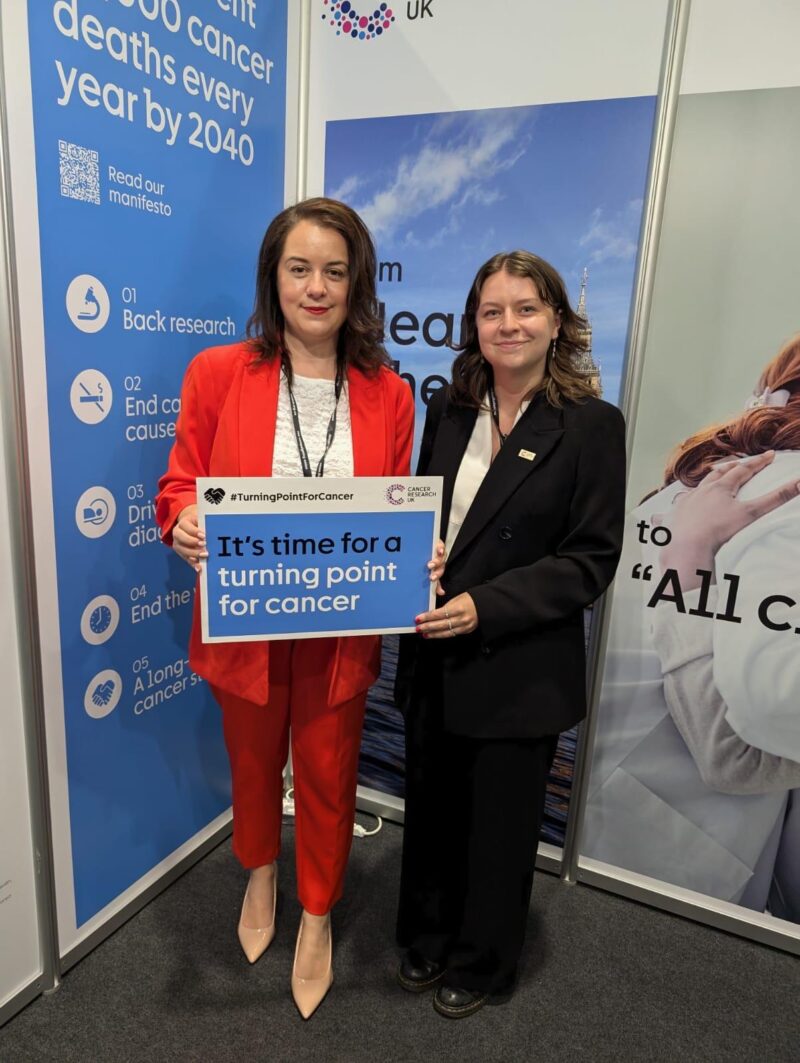 Stephanie Peacock MP meeting with Cancer Research UK