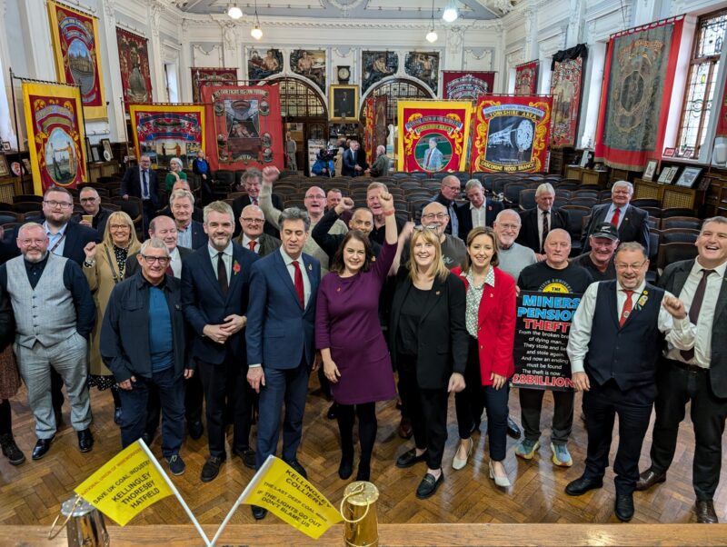 Stephanie Peacock MP at the event held at the Miners