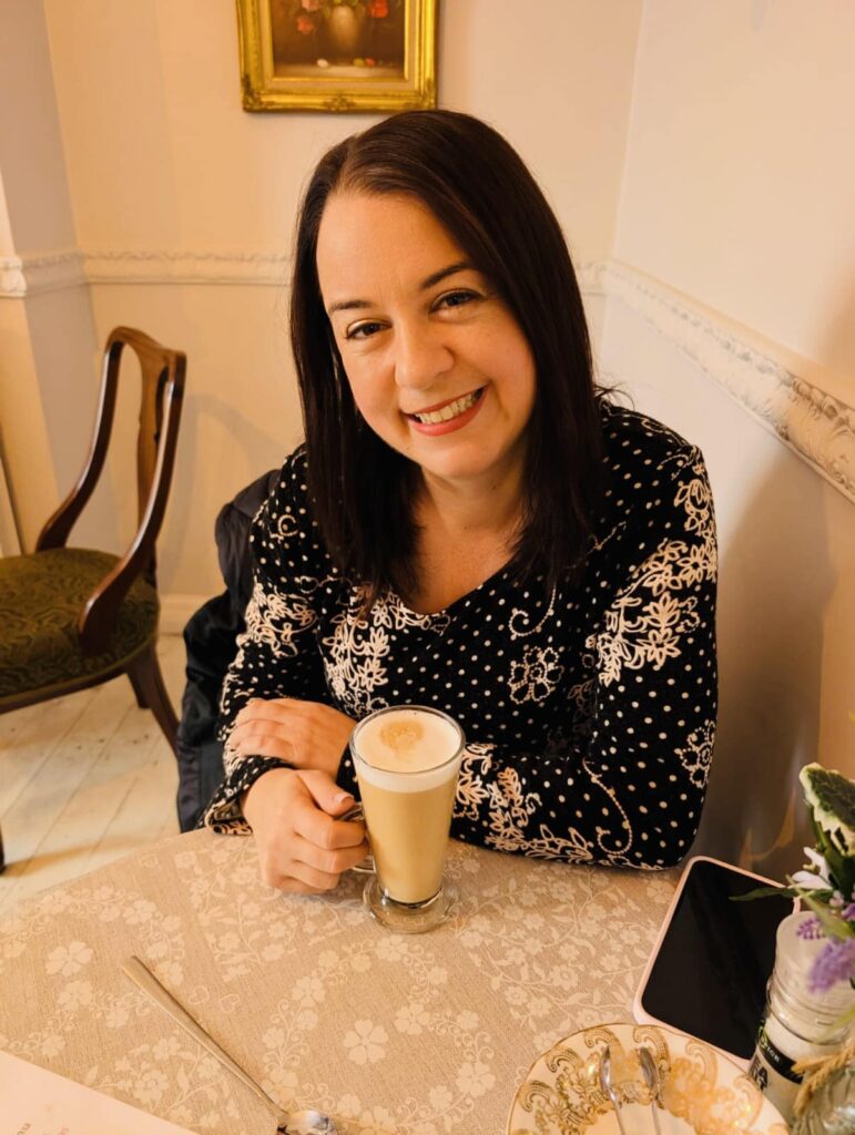 Stephanie Peacock at The New Courtyard Tearoom in Wombwell
