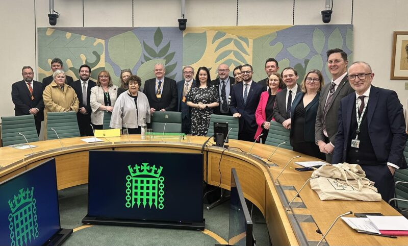 Stephanie Peacock MP at the meeting of the Coalfield Communities MPs in Parliament, alongside other MPs representing coalfield areas, the Coalfields Regeneration Trust, and the Trustees of the BCSSS