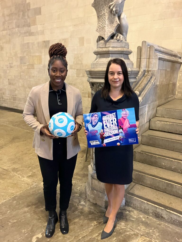 Stephanie Peacock MP meeting with Anita Asanta to discuss girls' access to football