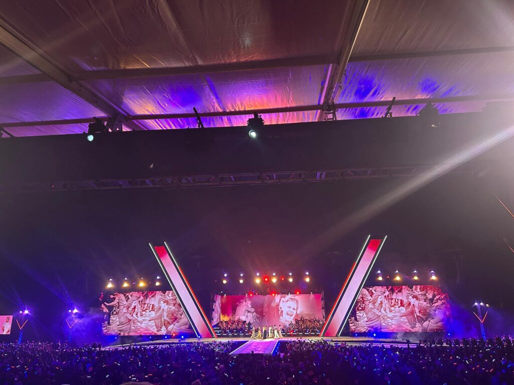Image of the stage at the VE Day 80 Concert