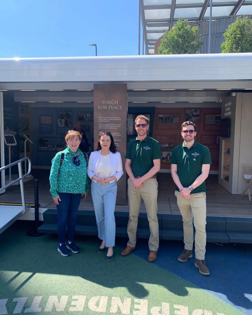 Stephanie Peacock MP visiting the For Evermore Tour