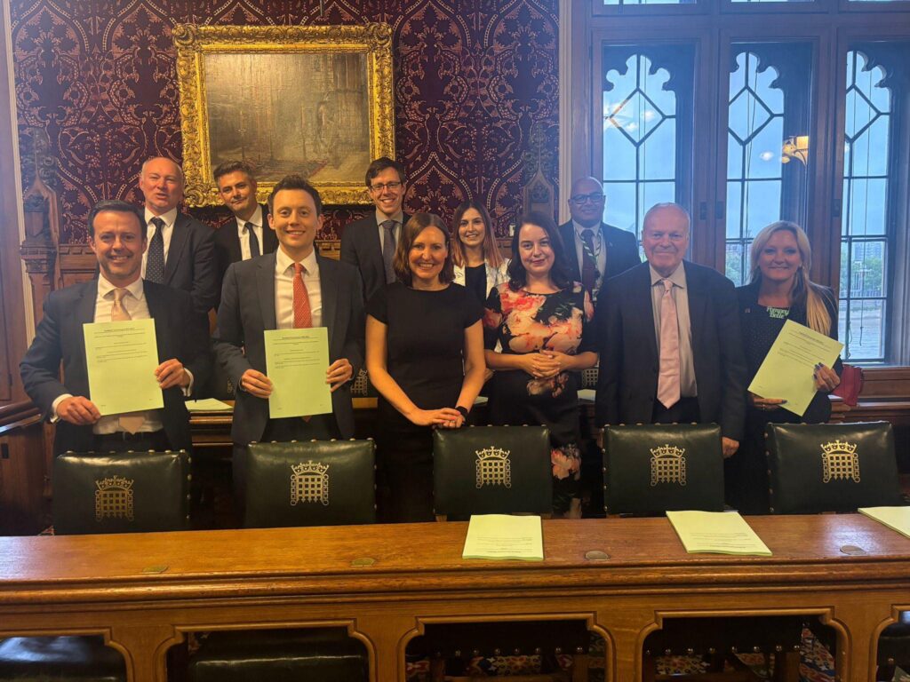 Stephanie Peacock MP with other Labour members of the Football Governance Bill Committee