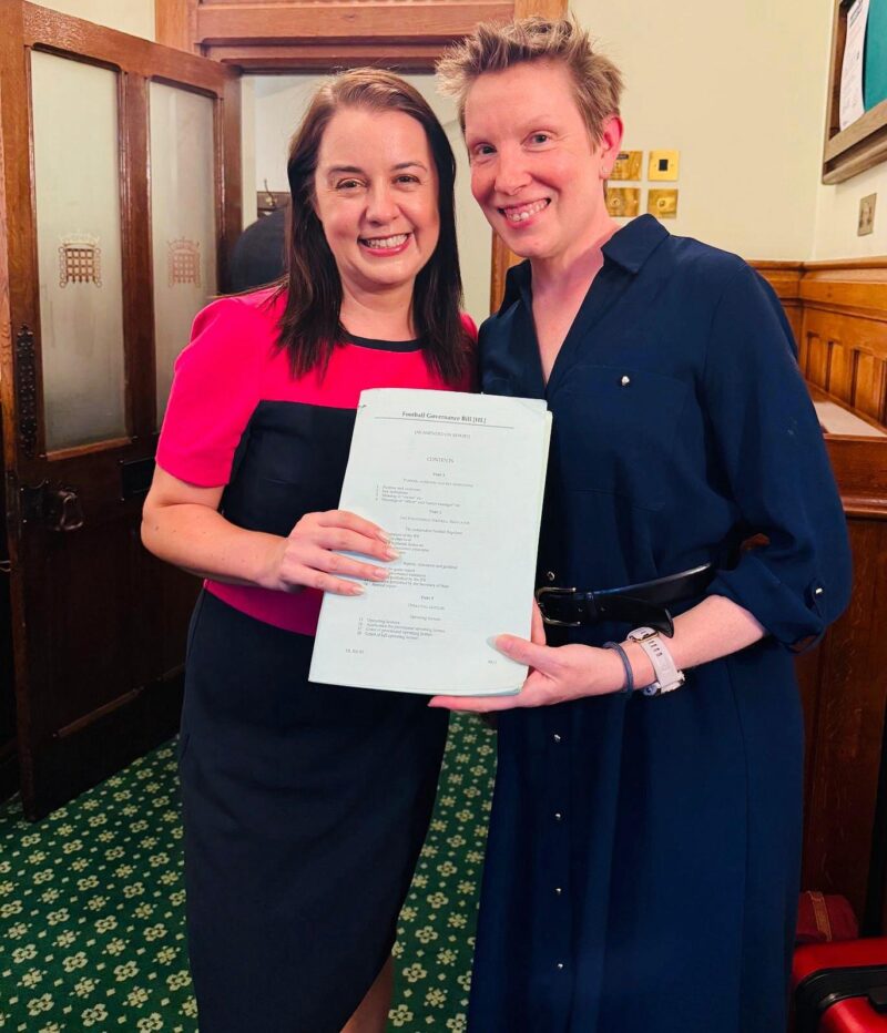 Stephanie Peacock MP with former Sports Minister, Dame Tracey Crouch
