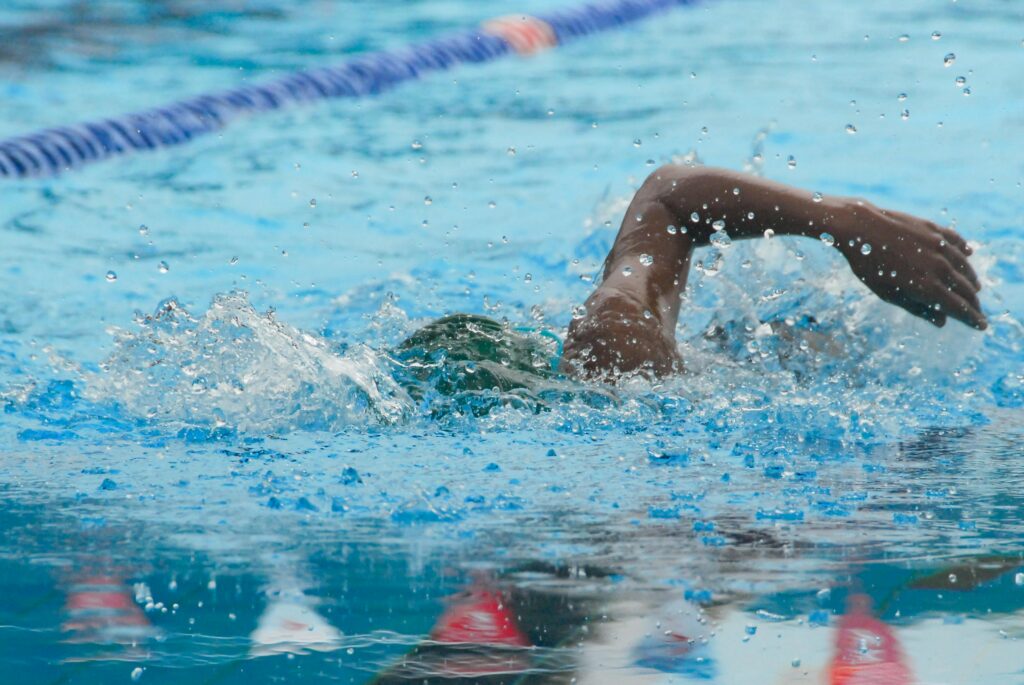 Image of person swimming in pool