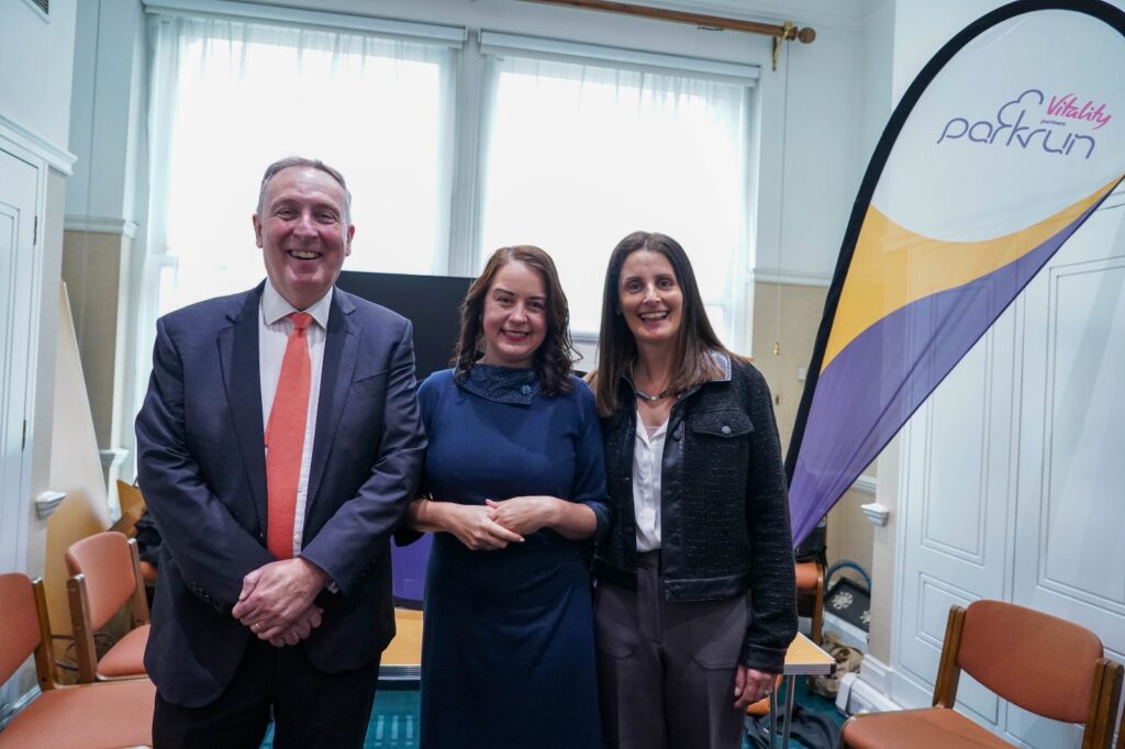Stephanie Peacock MP marking ParkRun's 21st anniversary in Parliament