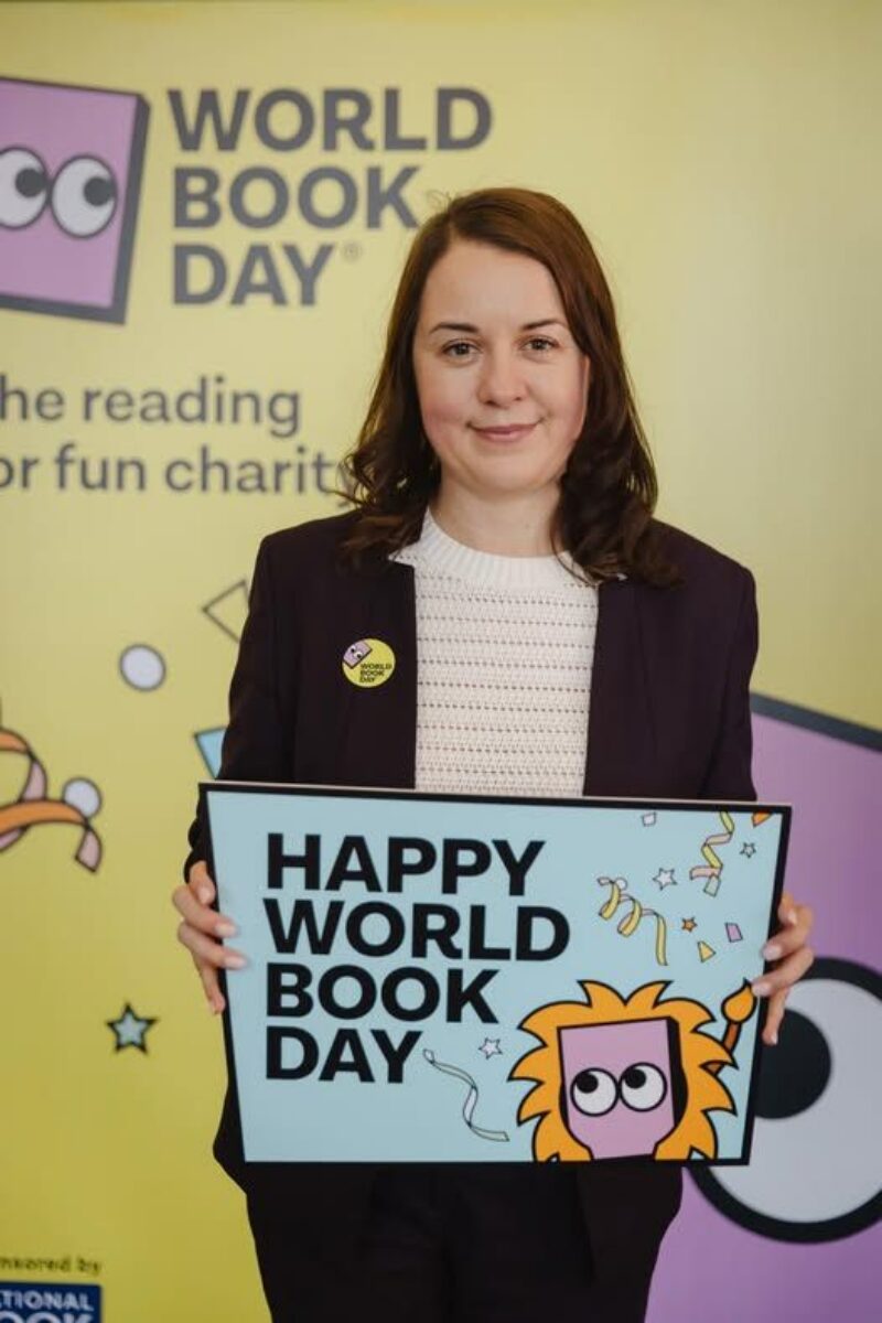 Stephanie Peacock MP at the World Book Day event in Parliament