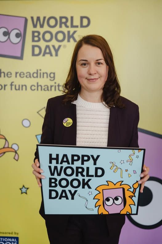 Stephanie Peacock MP at the World Book Day event in Parliament