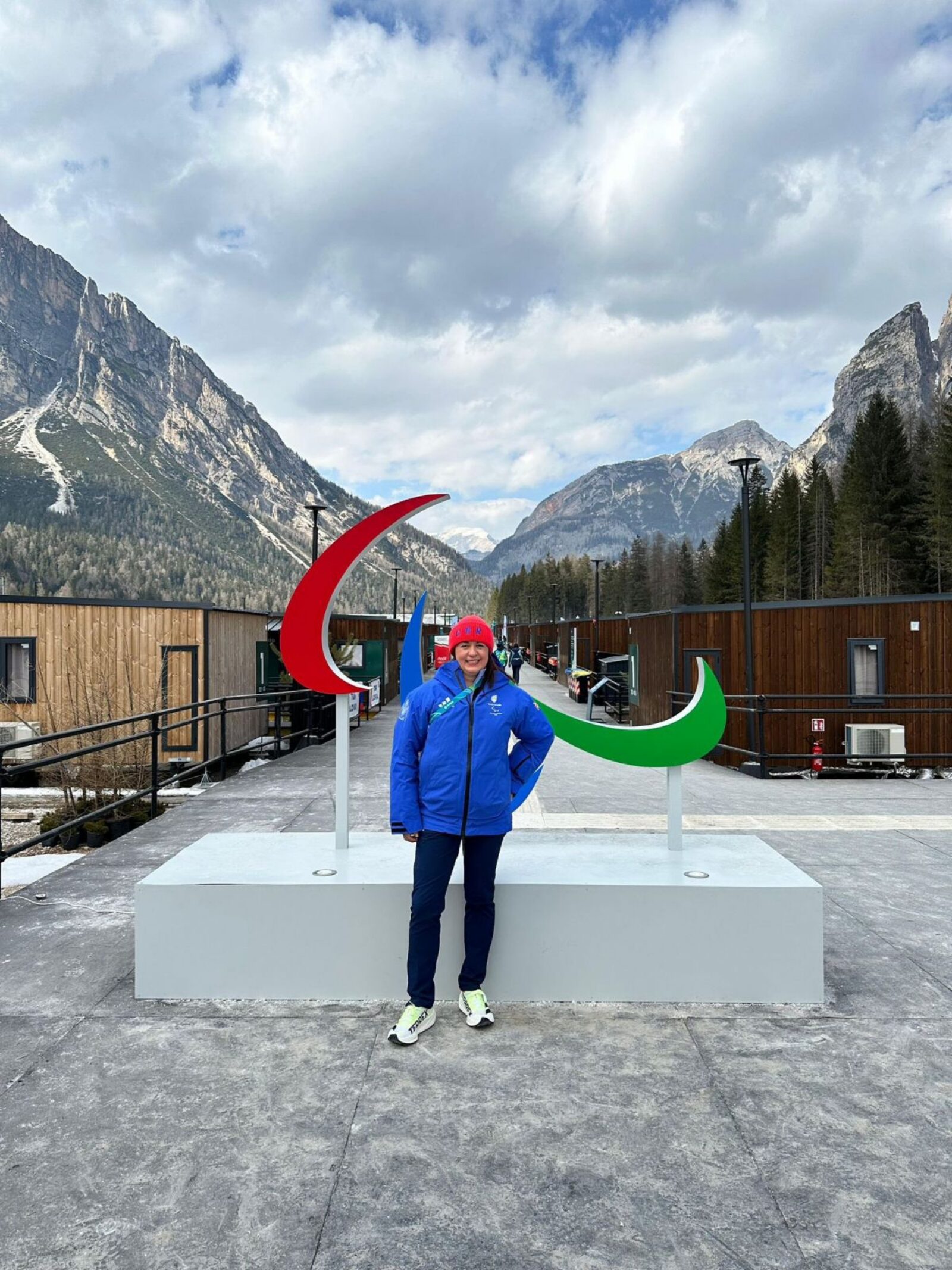 Stephanie Peacock MP at the Winter Paralympics 