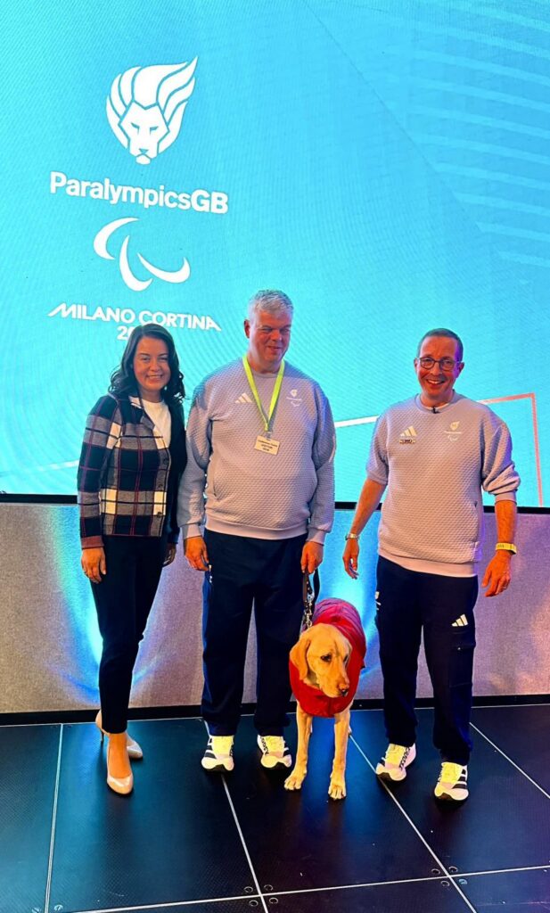 Stephanie Peacock MP at the Paralympic Homecoming Ceremony with Dave Clarke OBE, the CEO of Paralympics UK, and Dam Brooke, Chair of Paralympics UK